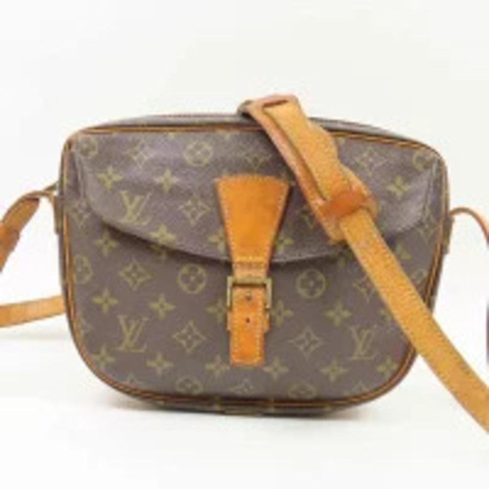 Louis Vuitton Jeune Fille Crossbody Bag Monogram Shoulder Leather Brown